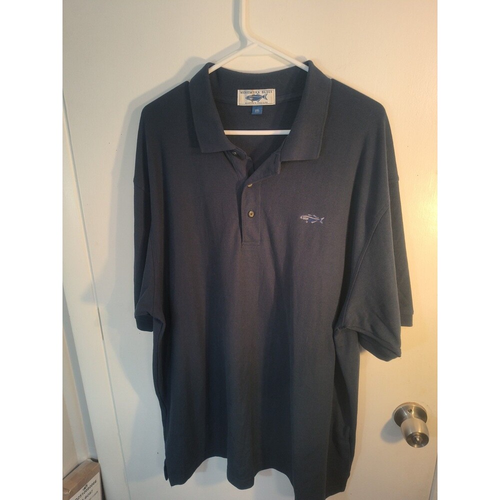 Menemsha Blues Martha's Vineyard Blue Men's 2xl Polo Shirt Short Sleeve Fishing